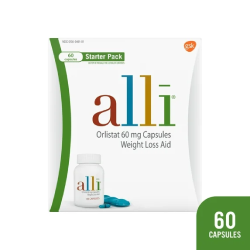 Alli Orlistat Weight Loss Supplement Capsules