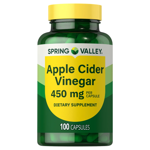 Spring Valley Apple Cider Vinegar Dietary Supplement Capsules